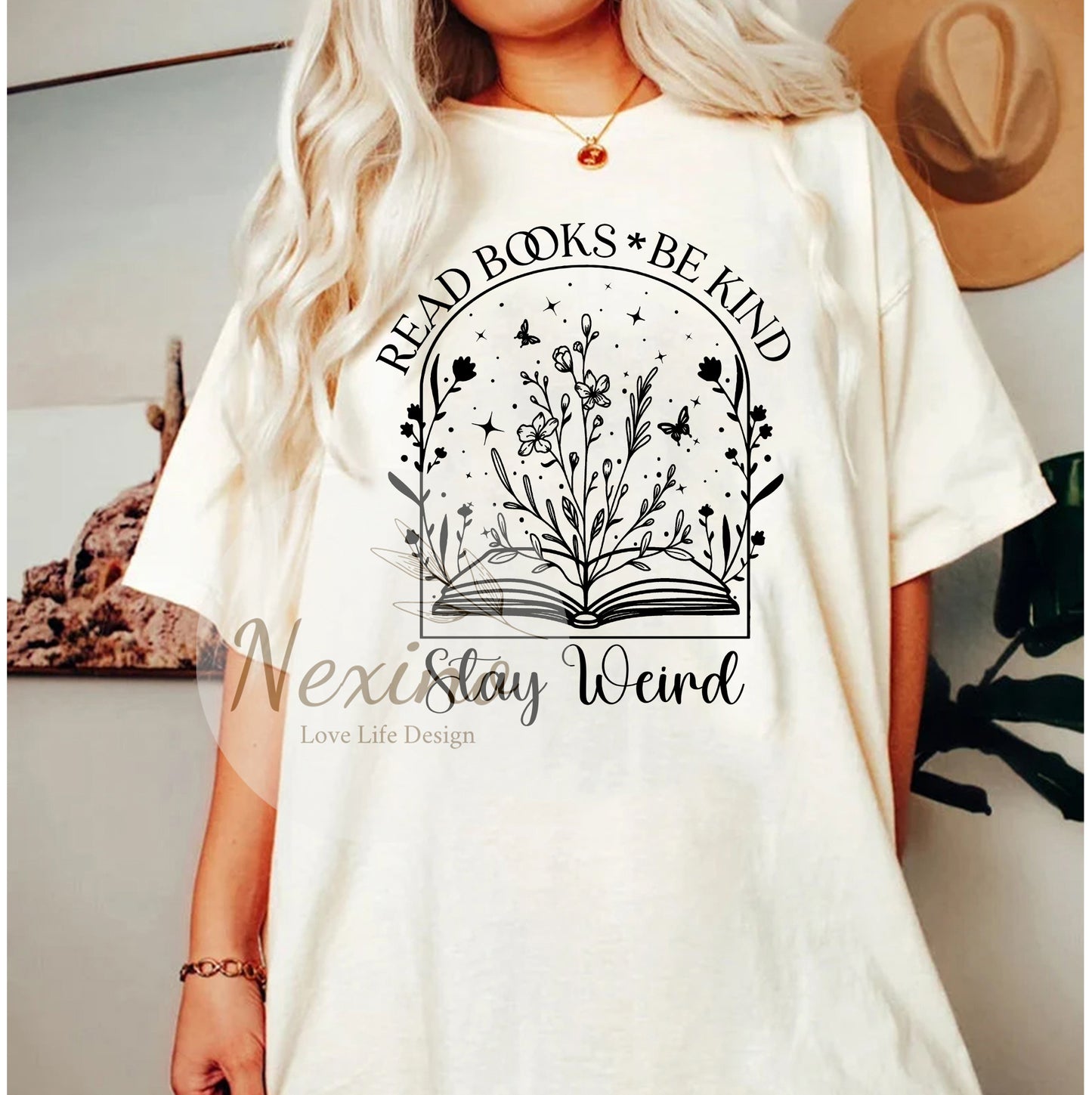 Read Books Be Kind Stay Weird Shirt, Comfort Colors Shirt, Kindness Shirt, Book Lover Shirt, Bookish Shirt, Gift For Reader, Teacher Shirt