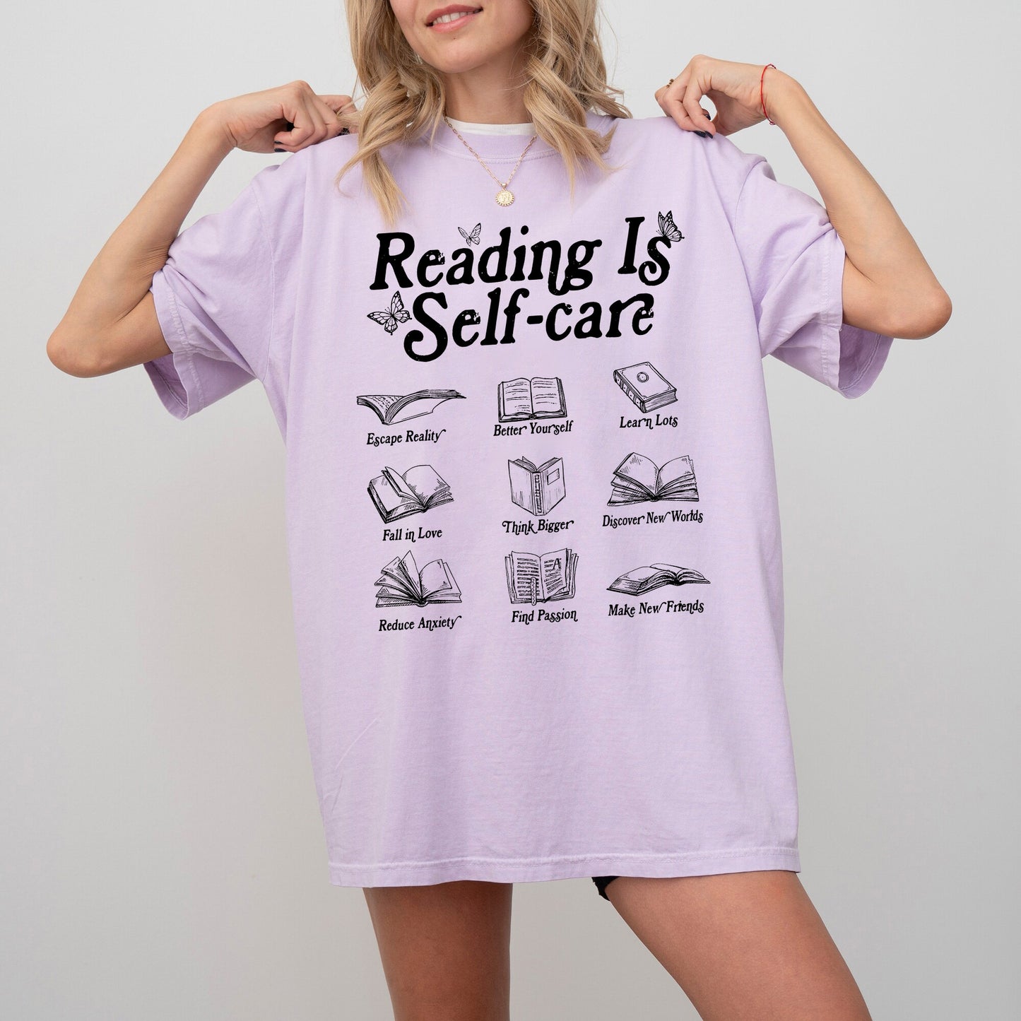 Reading Is Self Care Sweatshirt, Bookish Mental Health Shirt, Read More Books Shirt, Book Lover Shirt, Book Shirt For Women,Book Lovers Gift