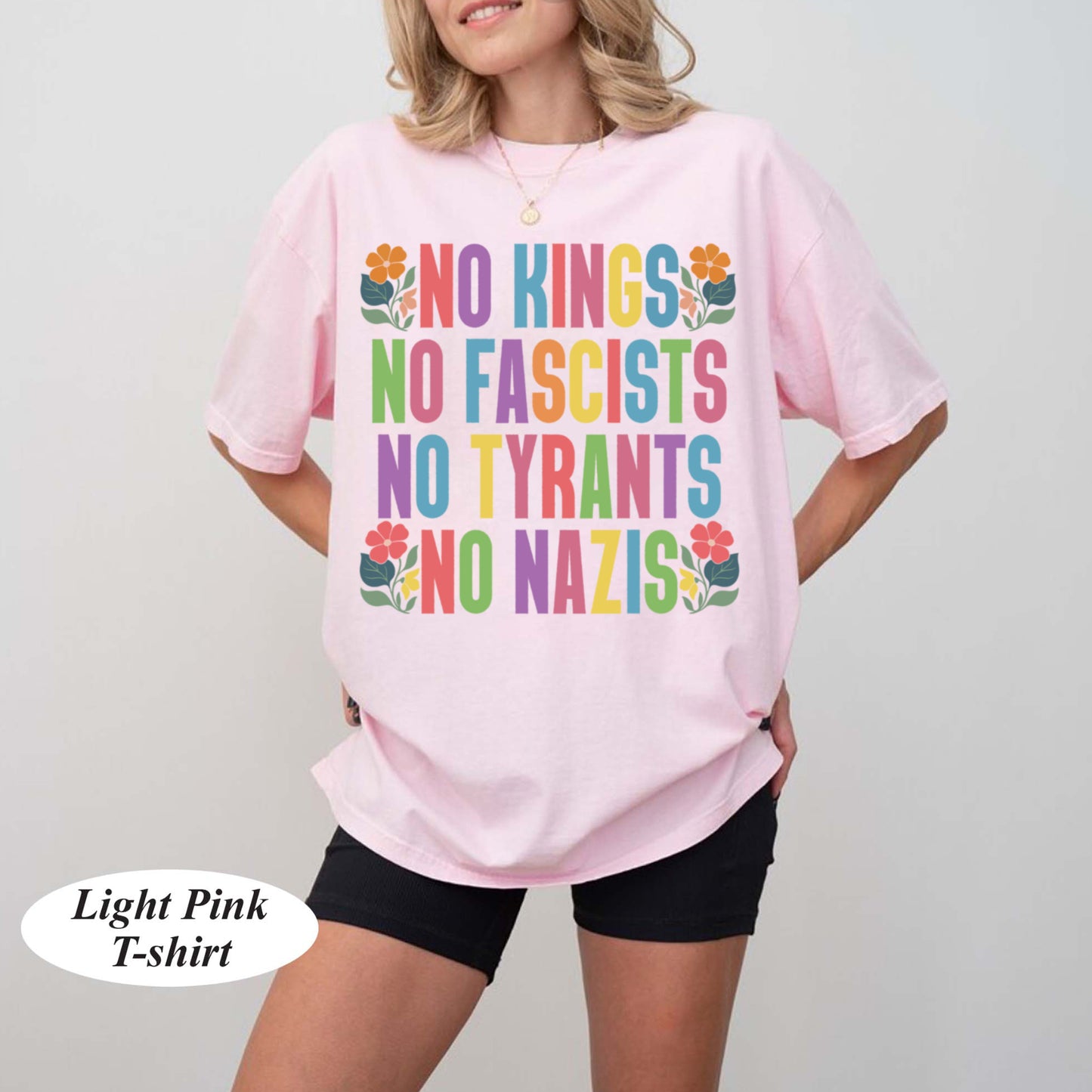 No Kings No Fascists No Tyrants No Nazis Anti Trump Shirt, No Kings Since 1776 Shirt, No Kings In America Shirt, No Faux King Way 86 47 Tees