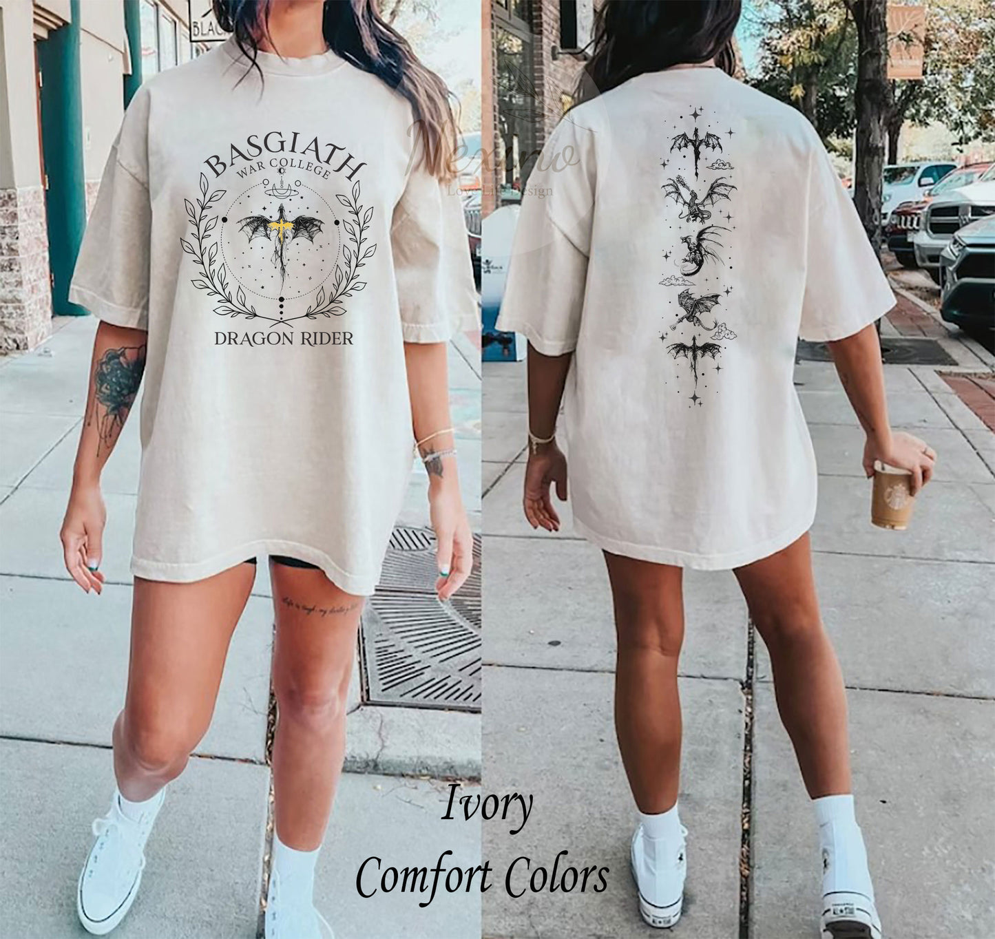 Basgiath War College Double-side Sweatshirt, Fourth Wing Shirt, Dragon Rider, Rebecca Yoros, Fourth Wing, Violet Sorrengail, Bookish Shirt