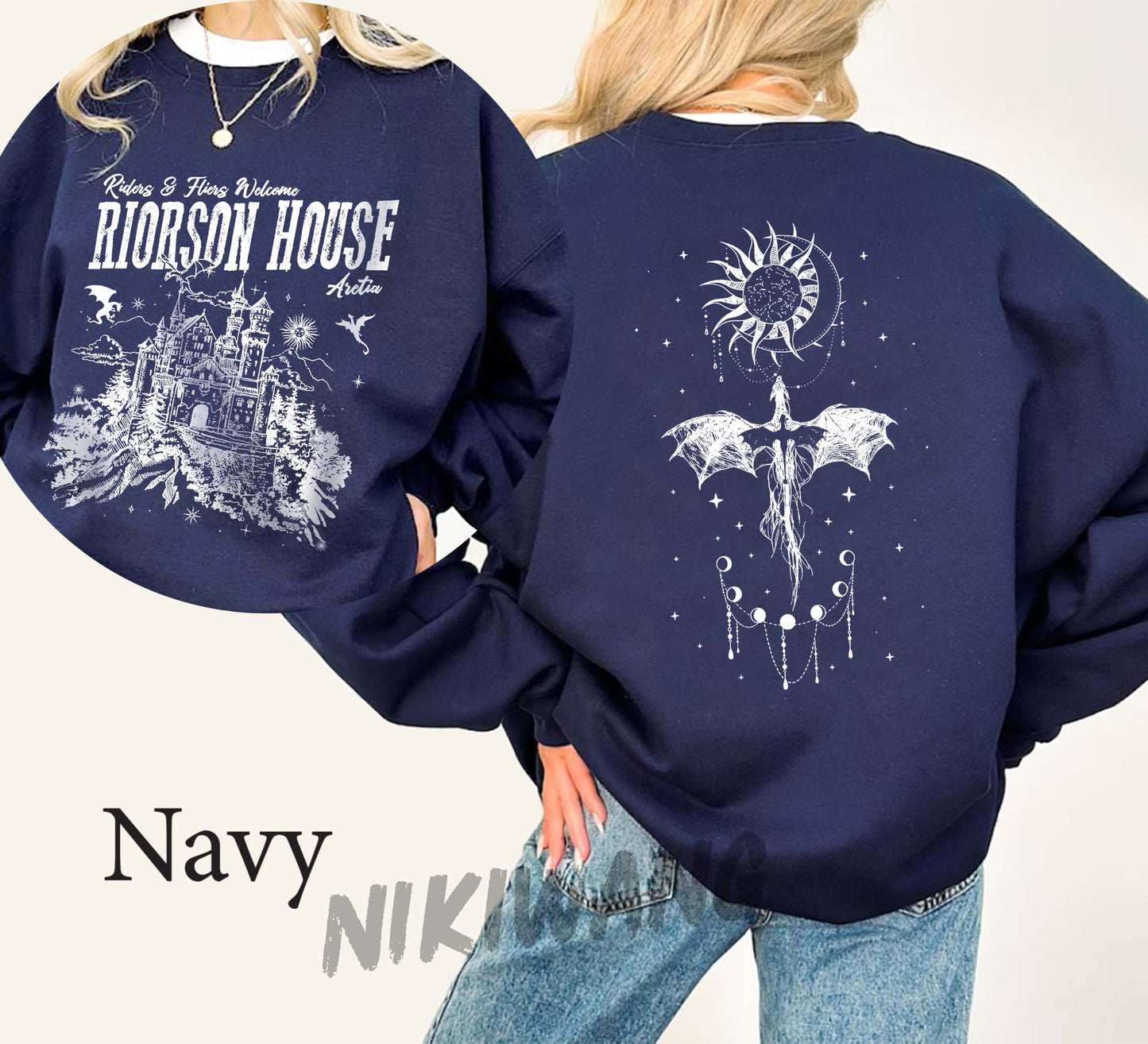 Xaden Riorson House Shirt, Iron Flame Shirt, Dragon Rider 2-Sided Shirt, Violet Sorrengail, Bookish Gifts