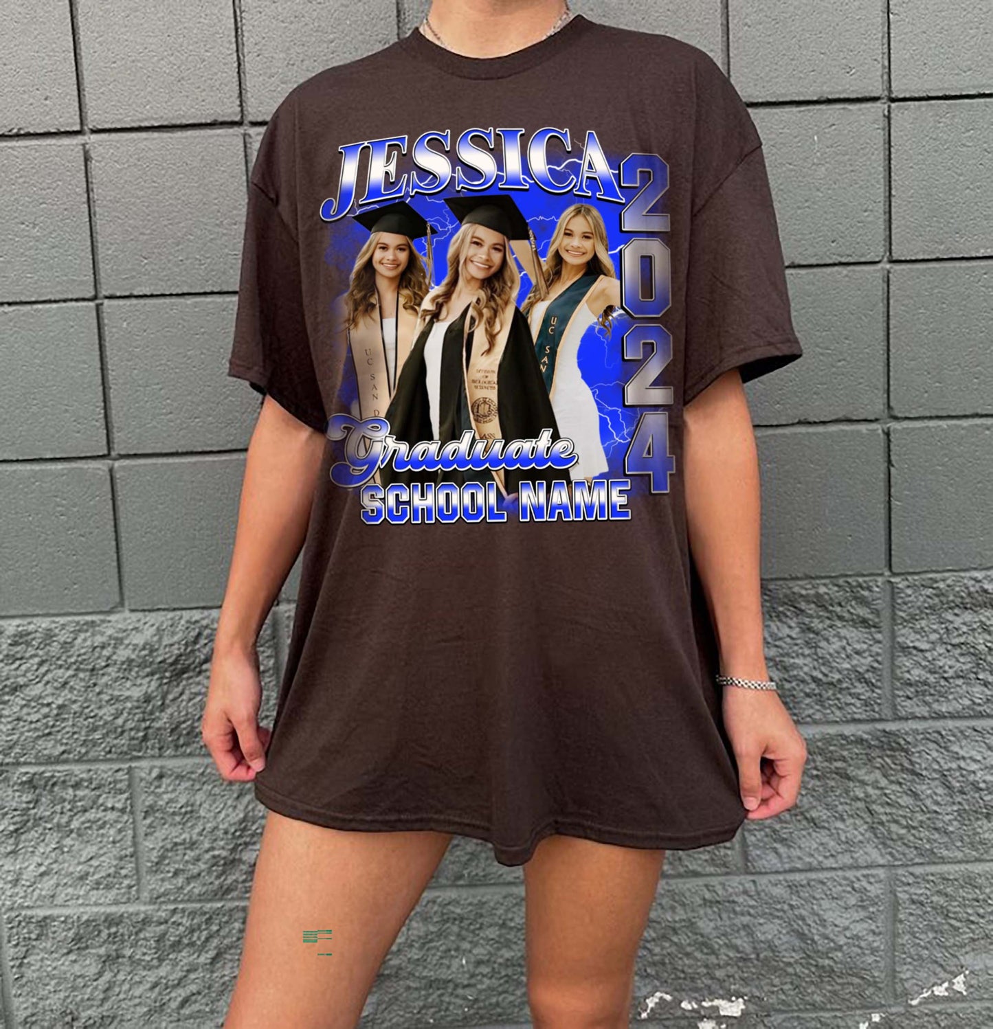 Custom Graduation Shirt, Custom Photo Graduate Shirt, Family Graduation 2024 Shirt, Senior T-Shirt, Class of 2024 Shirt, Graduation Party
