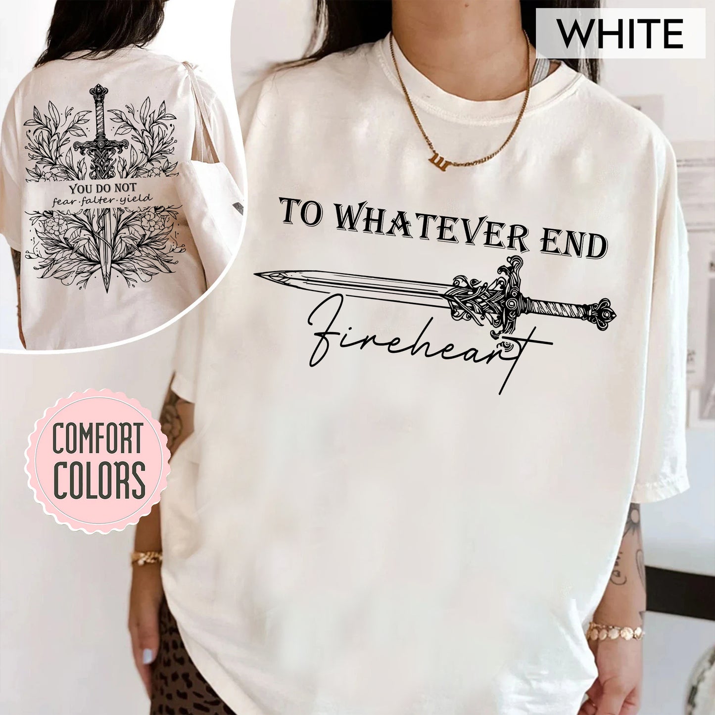 You Do Not Yield TOG Inspired Tee - Comfort Colors Unisex Shirt - Bookish Gift for Women - Booktok Shirt - Fantasy Reading Gift - Book Lover