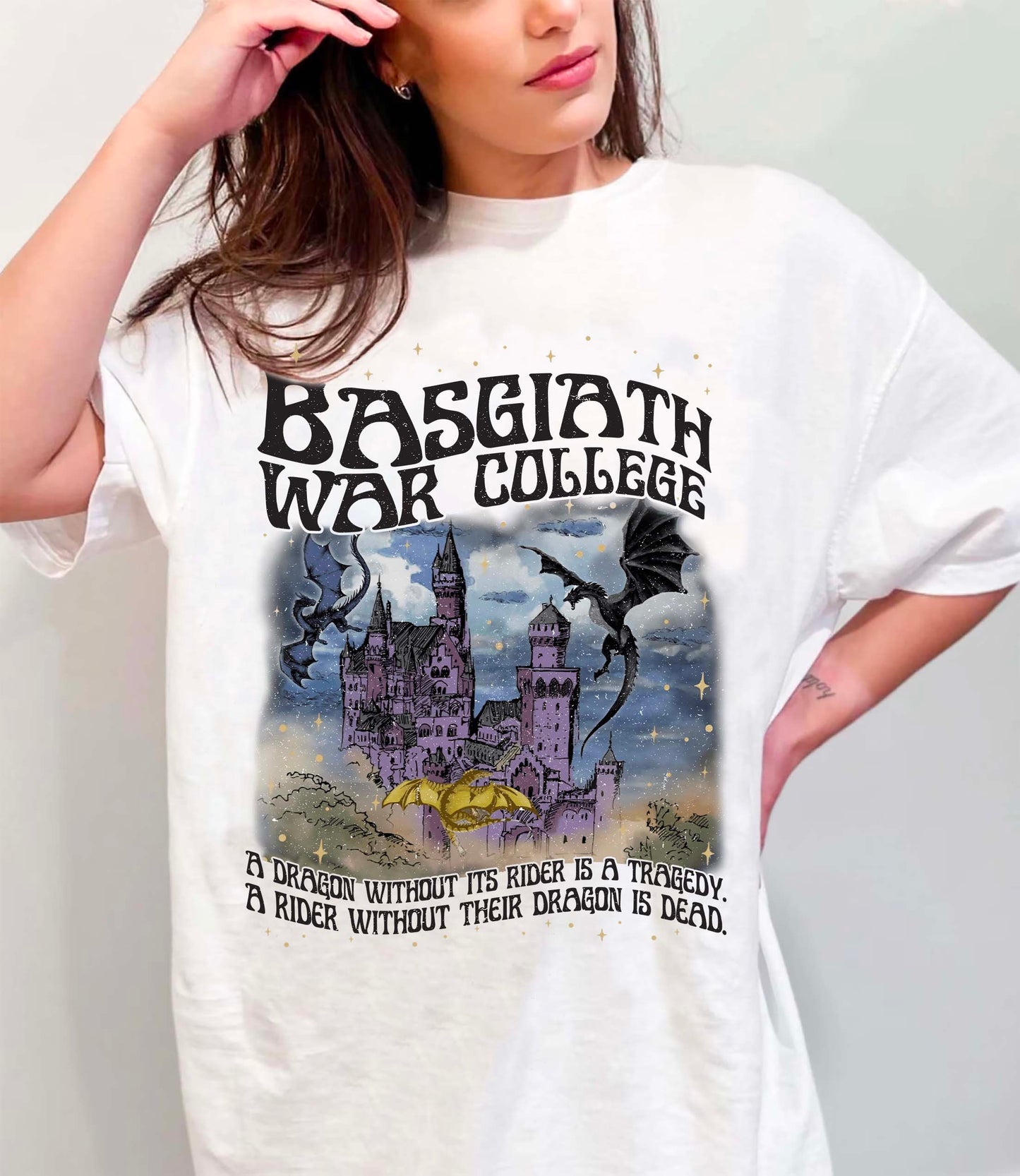 Vintage Basgiath War College Vintage Shirt, Fourth Wing Sweatshirt, Dragon Rider Shirt, Violet Sorrengail, Xaden Riorson
