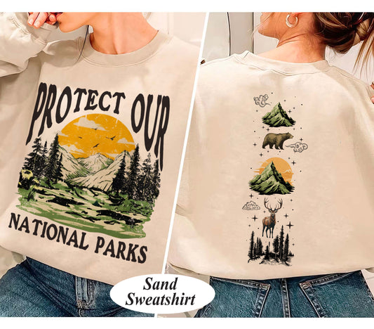 90s National Parks Comfort Colors® Unisex T shirt Granola Girl Shirt Respect the Local Wildlife Tee Hiking Camping Clothes Wanderlust Shirt