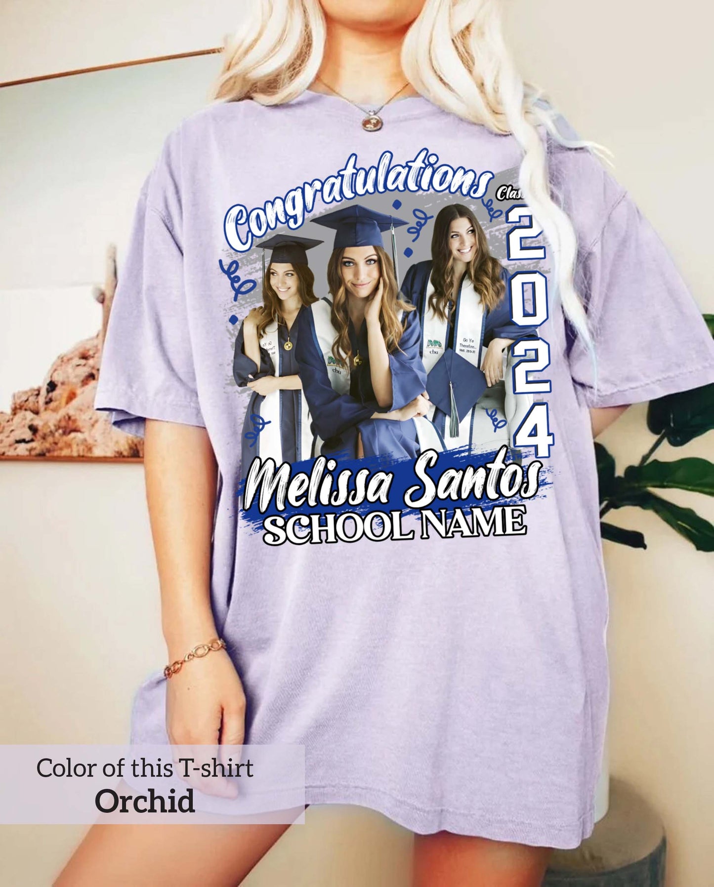 Custom Graduation Shirt, Custom Photo Graduate Shirt, Family Graduation 2024 Shirt, Senior T-Shirt, Class of 2024 Shirt, Graduation Party