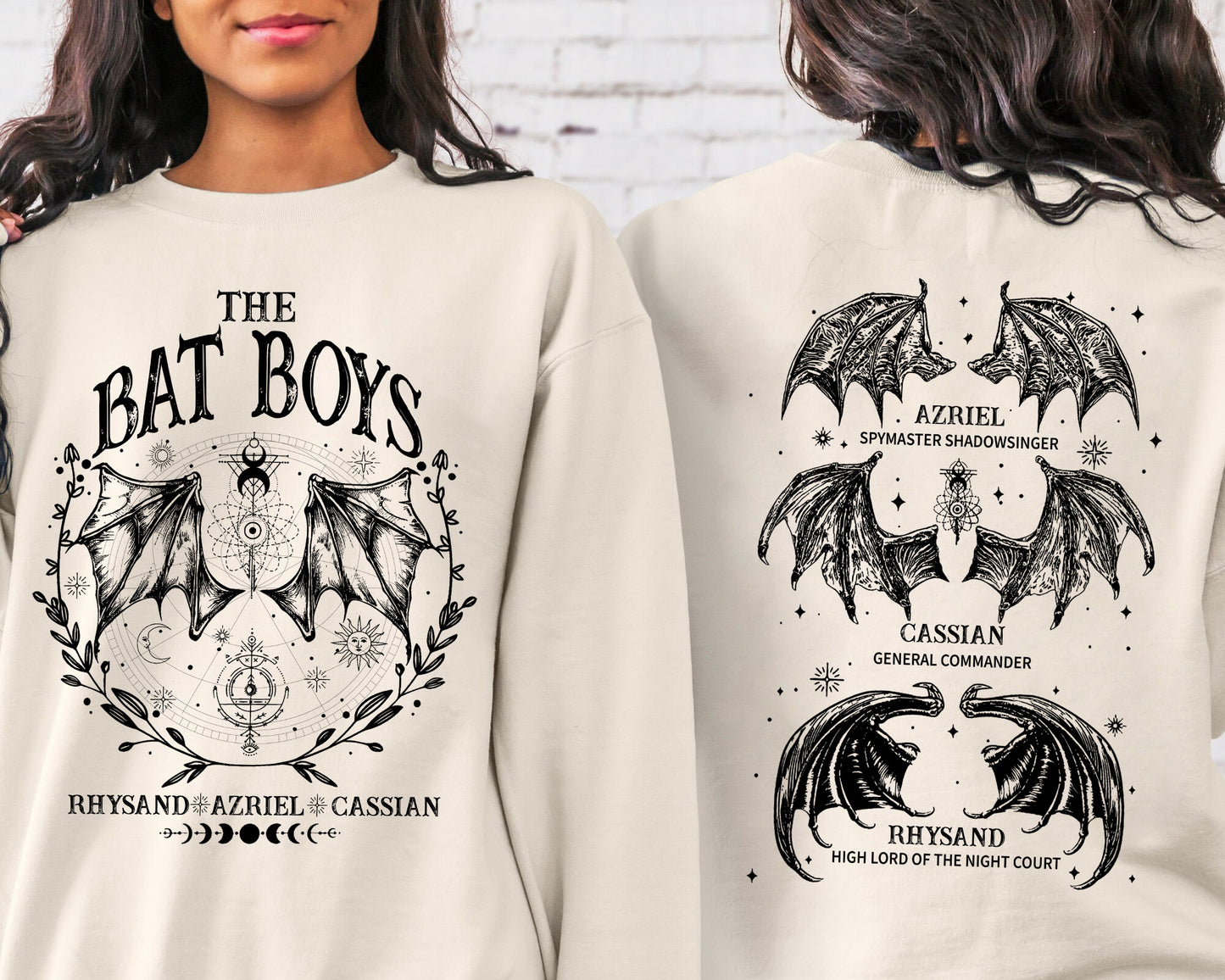 The Bat Boys Comfort Colors Gildan Shirt, Acotar Merch Sweatshirt, The Night Court Illyrians, A Court of Thorns and Roses Rhysand Cassian Azriel