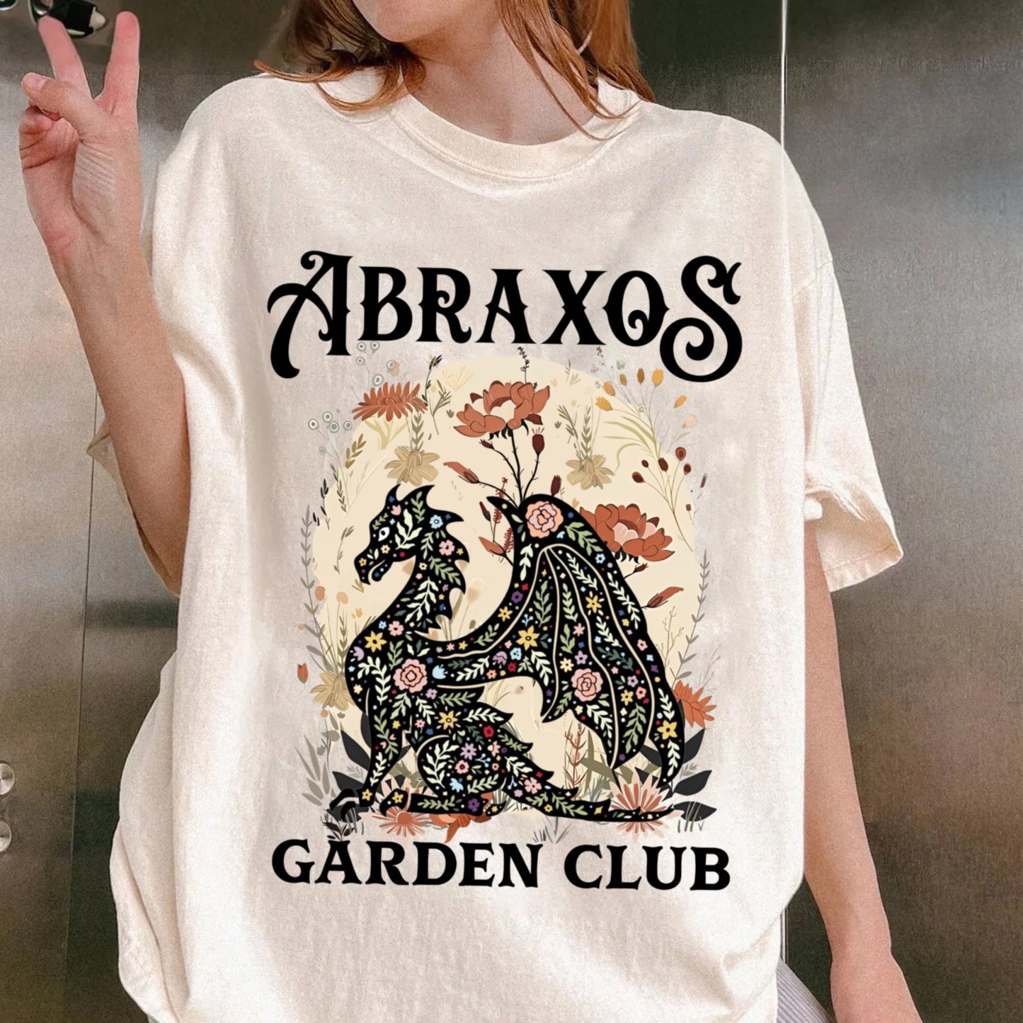 Abraxos Flower Garden Club Comfort Colors Shirt, Throne Of Glass Flower Shirt, Throne Of Glass Shirt, Fantasy Book Lover Shirt, Bookish Gift
