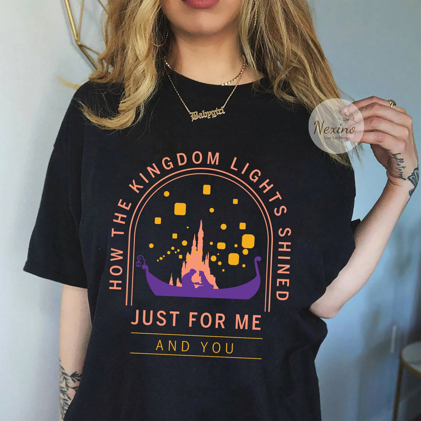 Long Live All The Magic We Made Shirt, The Kingdom Lights Shined Just For Me And You Shirt, Disney Castle , Disneyland Shirt, Magic Kingdom Shirt