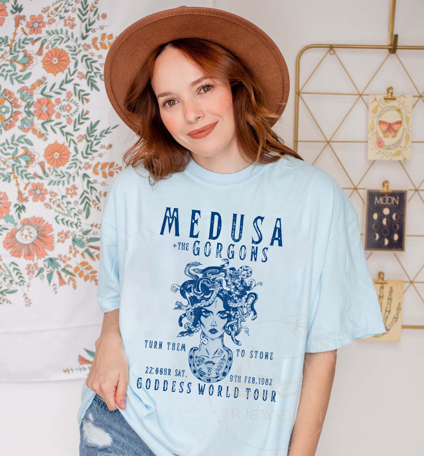 Medusa Distressed Band Tee Vintage Band T Shirt Snake Shirt Greek Mythology Greek Goddess Medusa Shirt Greek Apparel