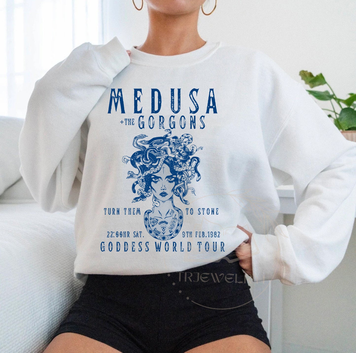 Medusa Distressed Band Tee Vintage Band T Shirt Snake Shirt Greek Mythology Greek Goddess Medusa Shirt Greek Apparel