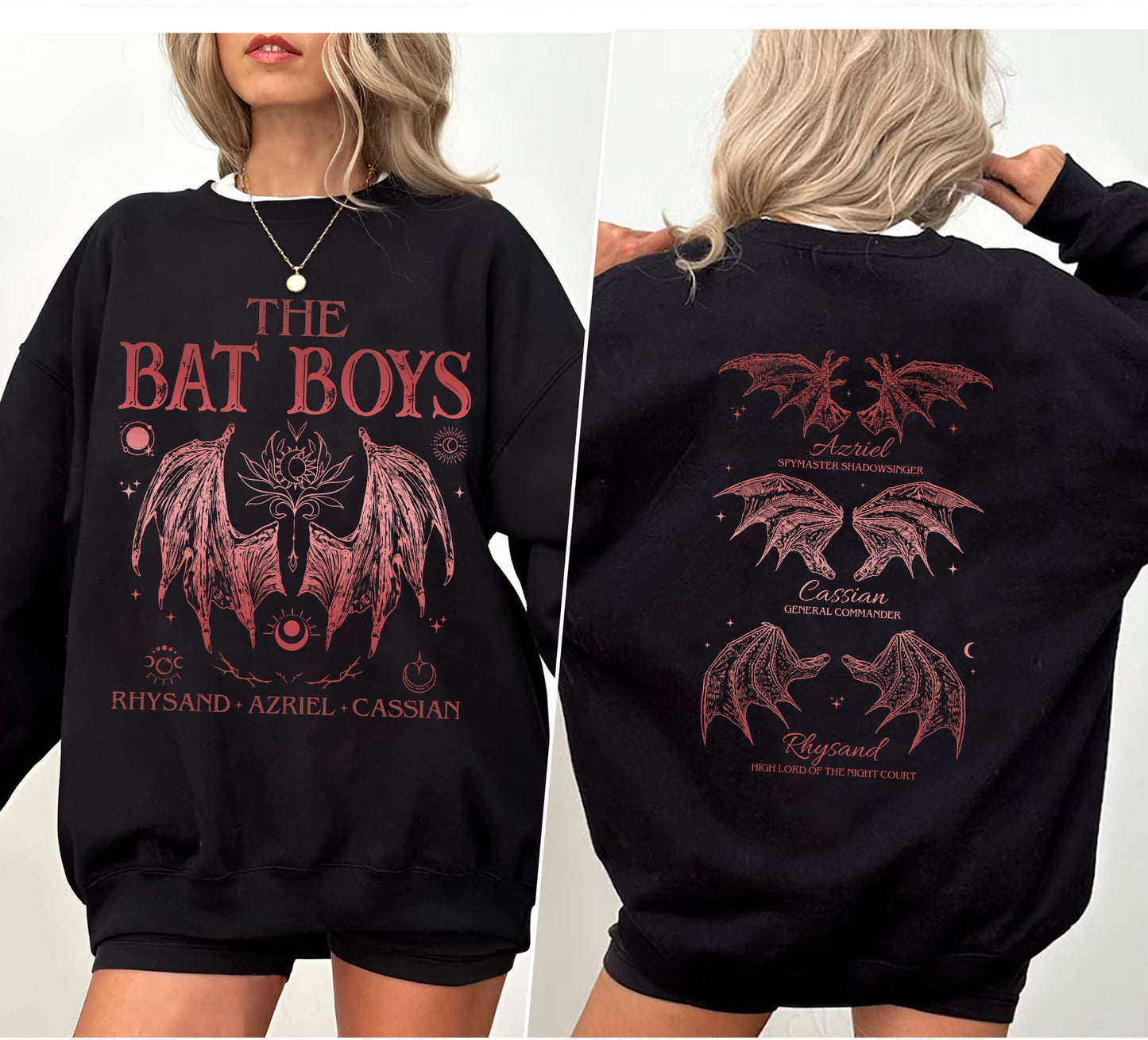 Bat Boys Shirt, Acotar Merch Shirt, Bat Boys Wings Shirt, Book Lover Shirt, Book Fandom Tee, Feyre Acotar Shirt, SJM Merch, The Night Court