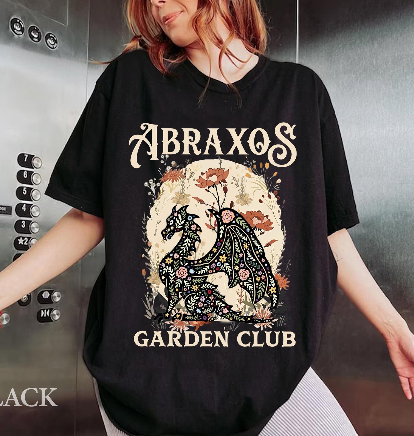 Abraxos Flower Garden Club Comfort Colors Shirt, Throne Of Glass Flower Shirt, Throne Of Glass Shirt, Fantasy Book Lover Shirt, Bookish Gift