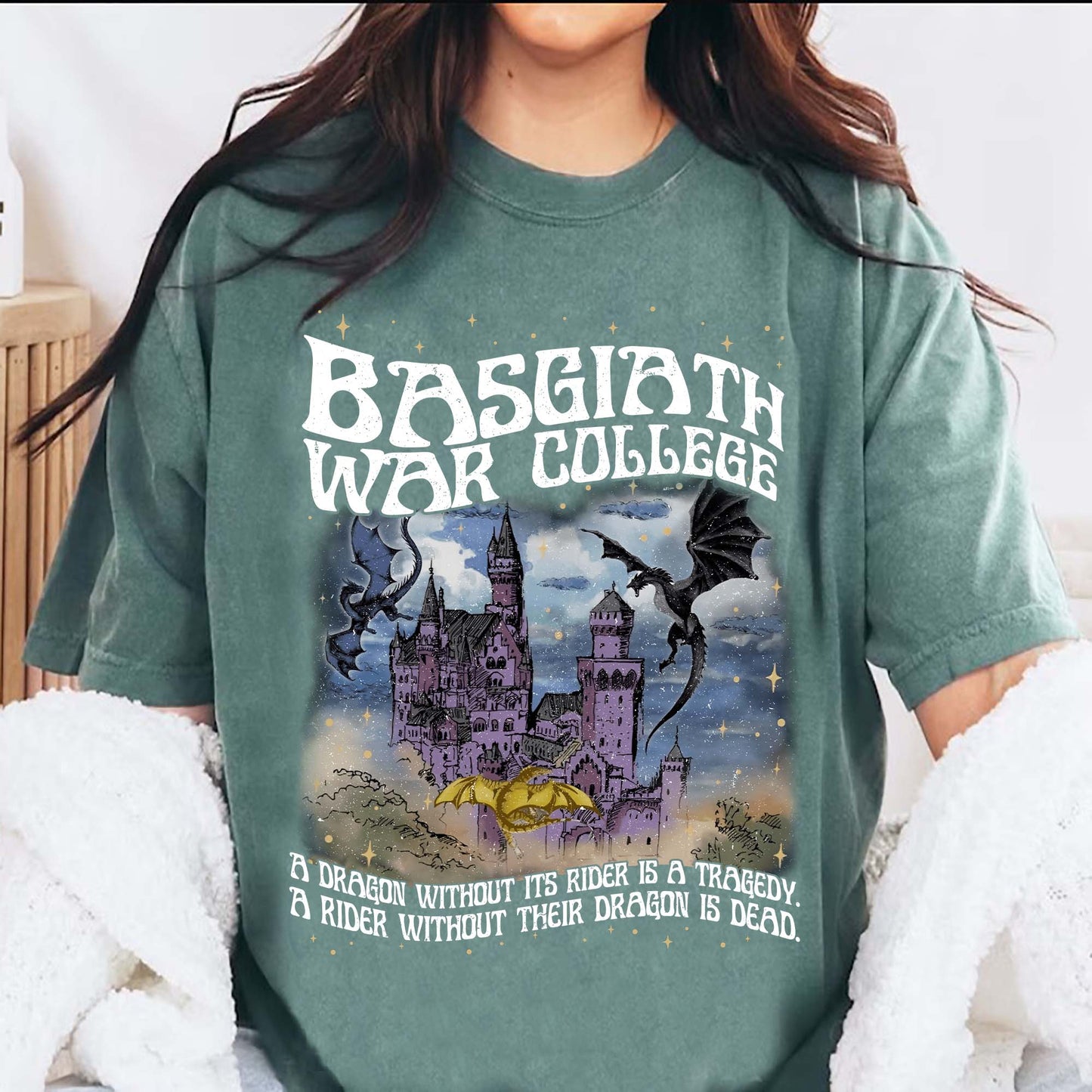 Vintage Basgiath War College Vintage Shirt, Fourth Wing Sweatshirt, Dragon Rider Shirt, Violet Sorrengail, Xaden Riorson