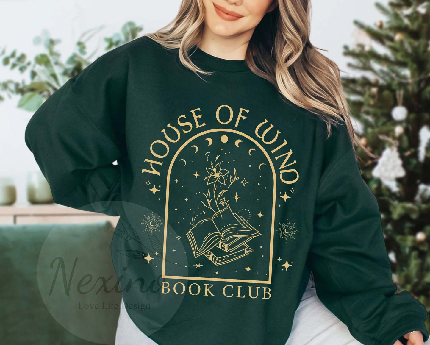 House Of Wind Library Velaris ACOTAR Illustrated Art Shirt - Night Court Throne Of Glass Crescent City Artwork Inspired - ACOTAR fan gift idea