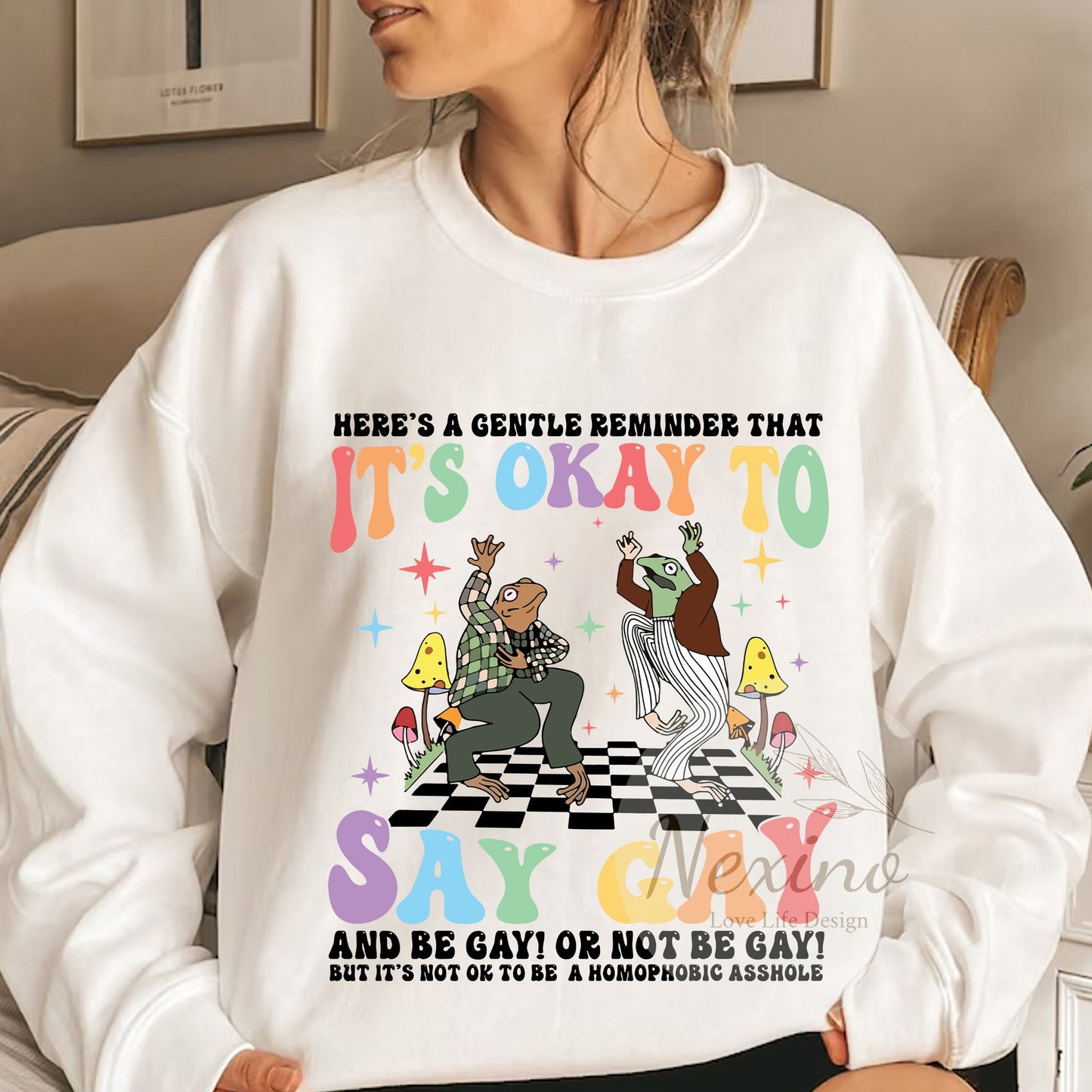 It’s Ok To Say Gay Comfort Colors Shirt, Gay Sweatshirt, Gay Rights Shirt, LGBTQ Shirt, Equality Shirt, Pride Month Gift, Funny LGBT Shirts