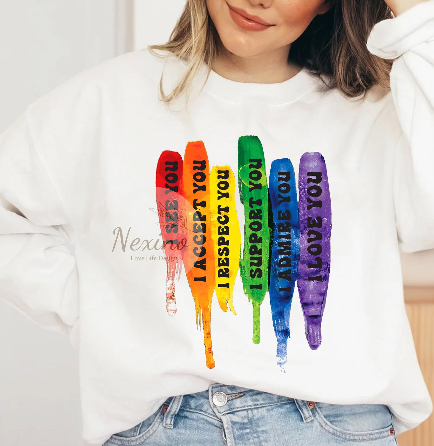 LGBTQ Shirt, I See You I Accept You I Respect You I Support You I Admire You I Love You Shirt, LGBTQ Pride Shirt, LGBTQ Rights, Love Is Love
