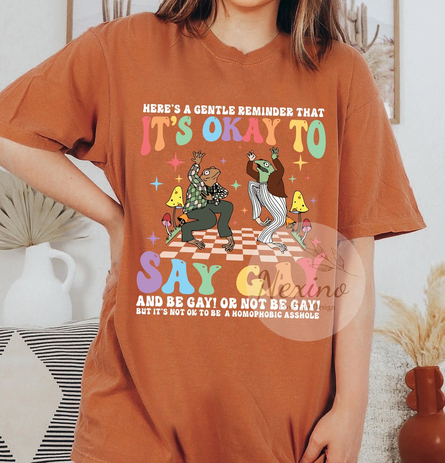 It’s Ok To Say Gay Comfort Colors Shirt, Gay Sweatshirt, Gay Rights Shirt, LGBTQ Shirt, Equality Shirt, Pride Month Gift, Funny LGBT Shirts