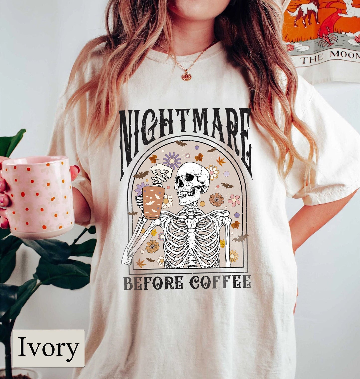 Nightmare Before Coffee Shirt, Funny Halloween Shirt, Skeleton Halloween Shirt, Halloween Coffee Shirt, Coffee Lover Shirt, Nightmare Before Coffee Funny Halloween Shirt