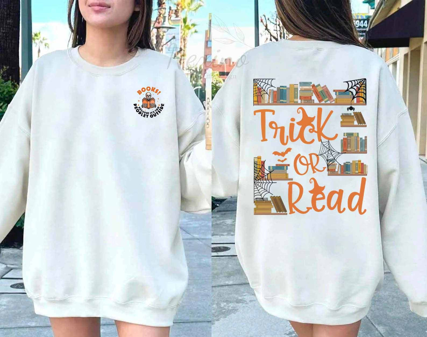 Trick Or Read Sweatshirt, Halloween Library shirt, Teacher Halloween Shirt, Book Lover Shirt, Halloween Shirt For Teacher, Halloween Reading shirt, Book Club shirt