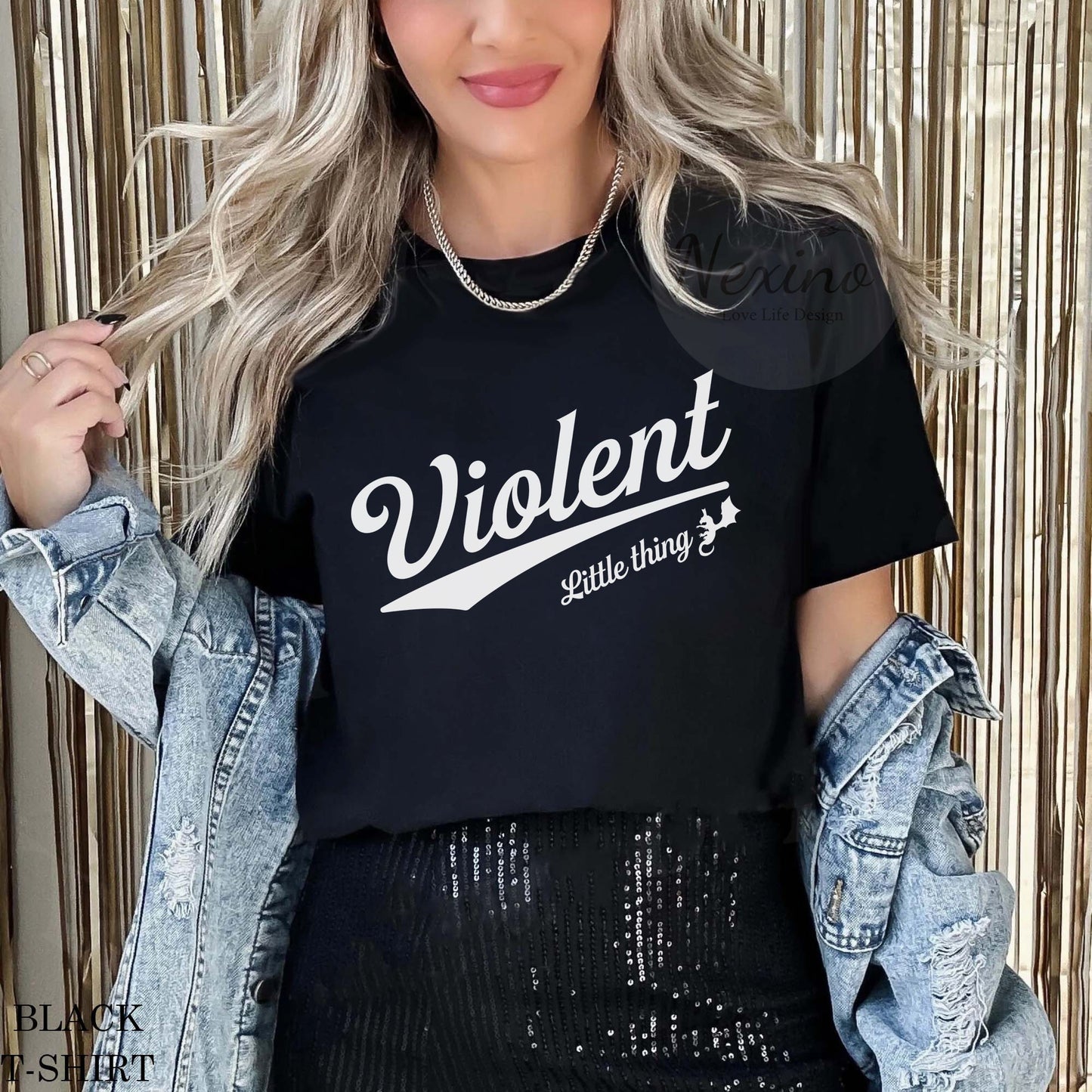 Violent Little Thing Violet Sorrengail Shirt, Basgiath War College Dragon Rider Xaden Riorson The Empyrean Series Bookish Merch Tee