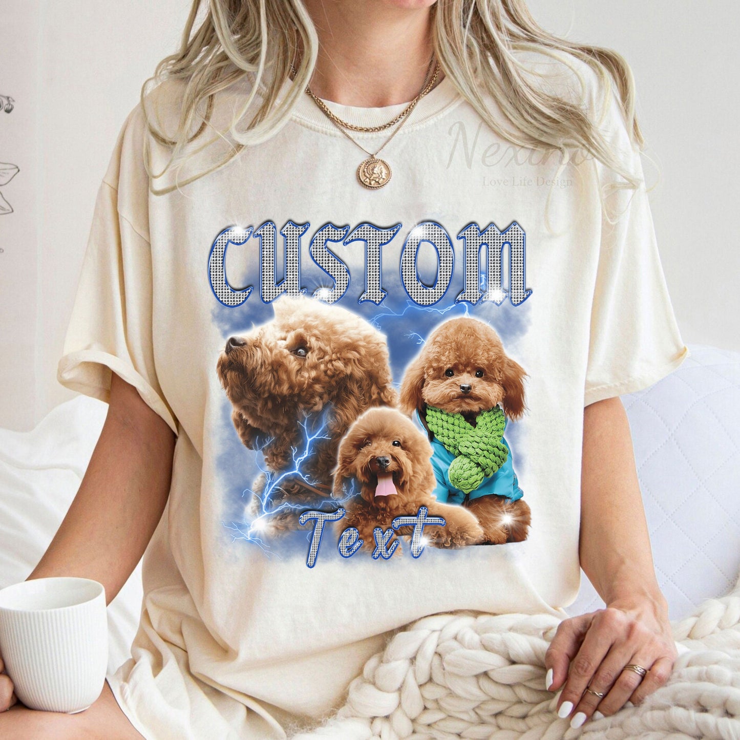 Custom Comfort Colors Pet Shirt, Custom Your Pet Bootleg Tee, Custom Bootleg, Retro 90's Custom Shirt, Custom Your Pet, Custom Pet Shirt