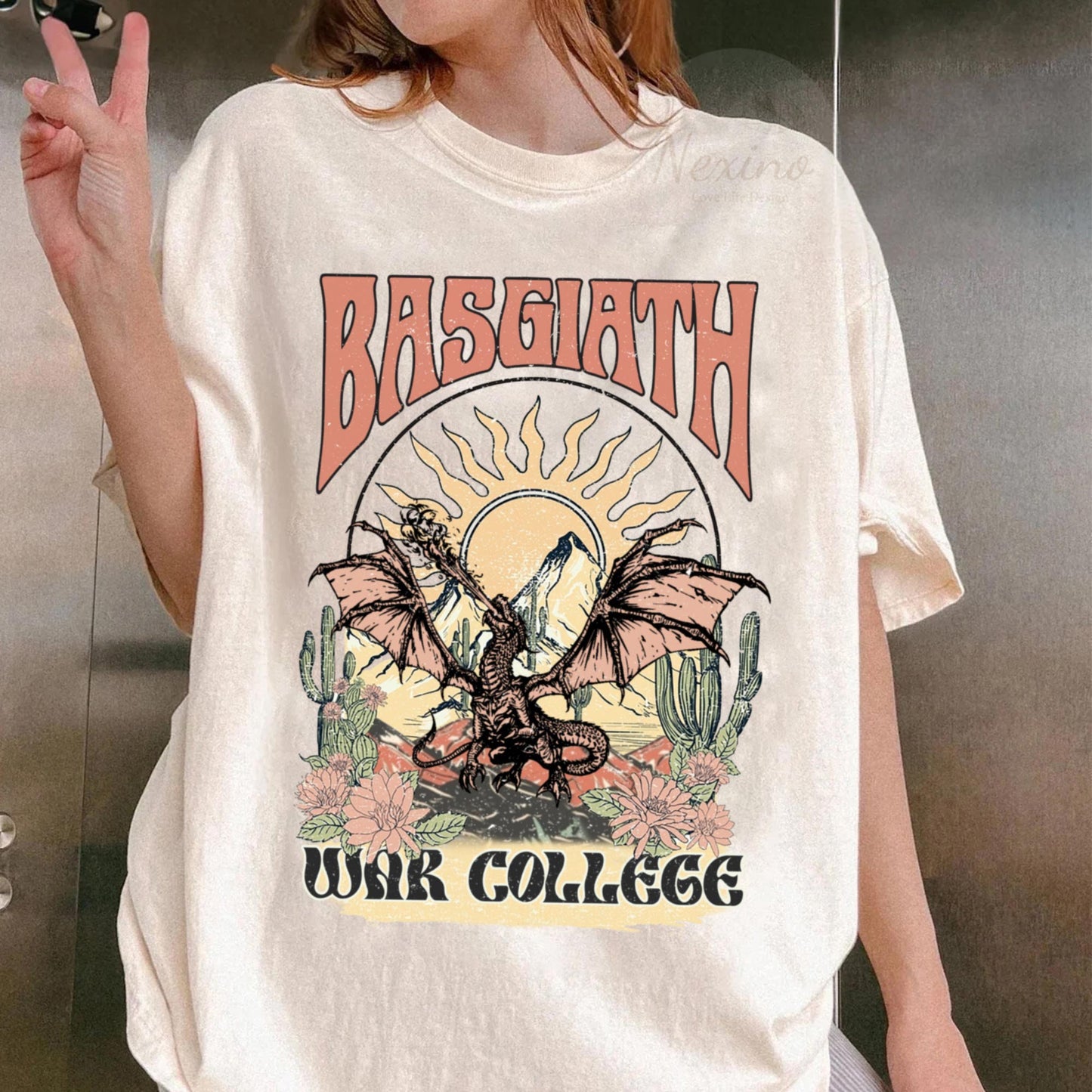 Basgiath War College Shirt, Comfort Colors Shirt, Fourth Wing Shirt, Dragon Rider, Violet Sorrengail For Reader, Fantasy Bookish,Empyrean