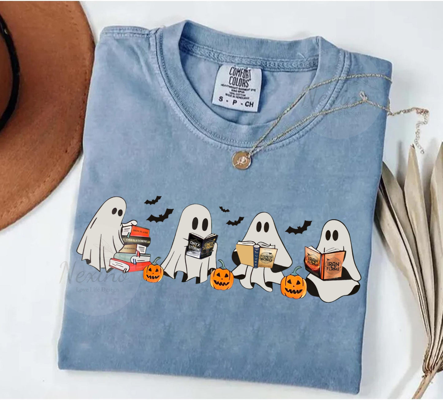 Fourth Wing Storm Ghost Comfort Colors Shirt, Fourth Wing Spooky Ghost Tshirt, Bookish Ghost, Fourth Wing Halloween, Dragon Lover Tee