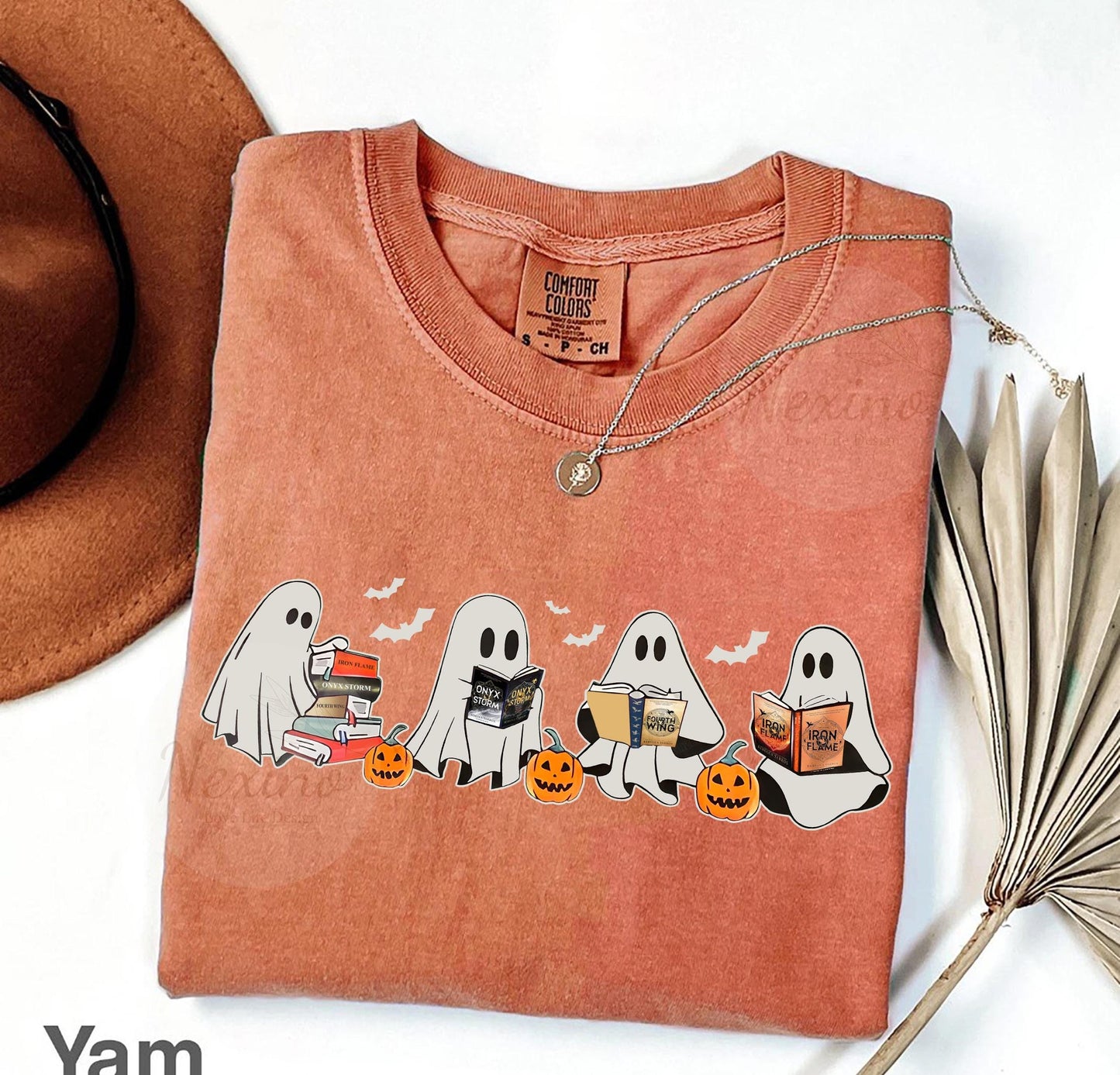 Fourth Wing Storm Ghost Comfort Colors Shirt, Fourth Wing Spooky Ghost Tshirt, Bookish Ghost, Fourth Wing Halloween, Dragon Lover Tee