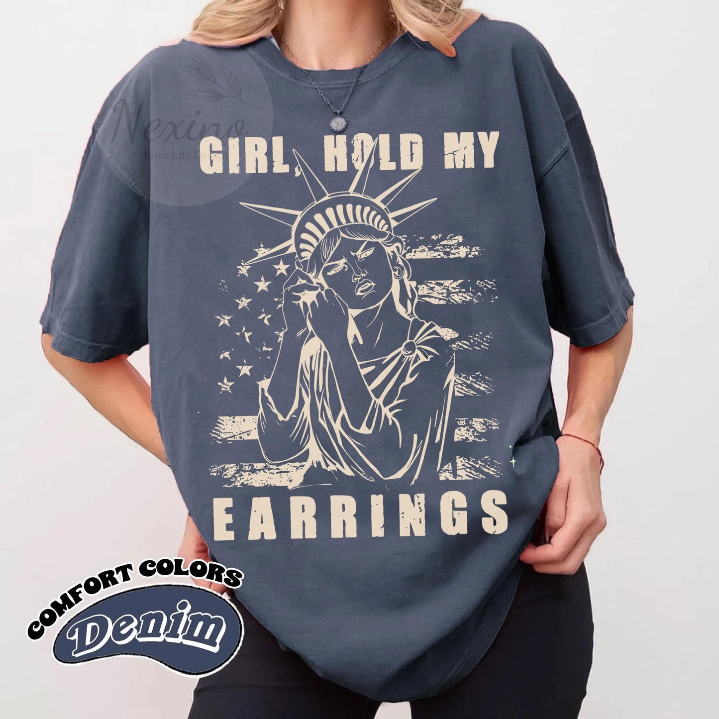 Girl Hold My Earrings shirt, Protest Tee, Political Tee, Political Activism Tee, Nature Tee, National Park Style Shirt,Save Public Lands