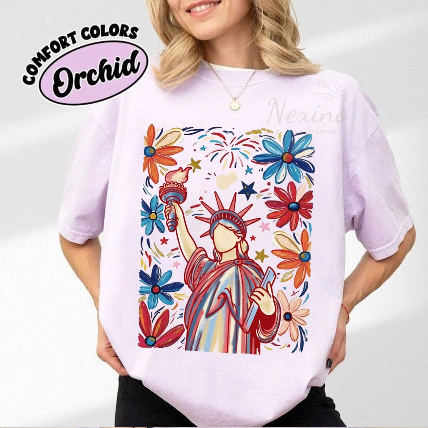 Retro 4th of July Shirt, Statue of Liberty Tee, Vintage USA T-Shirt, Independence Day Shirt, American Pride Tee, Liberty 4th July Shirt