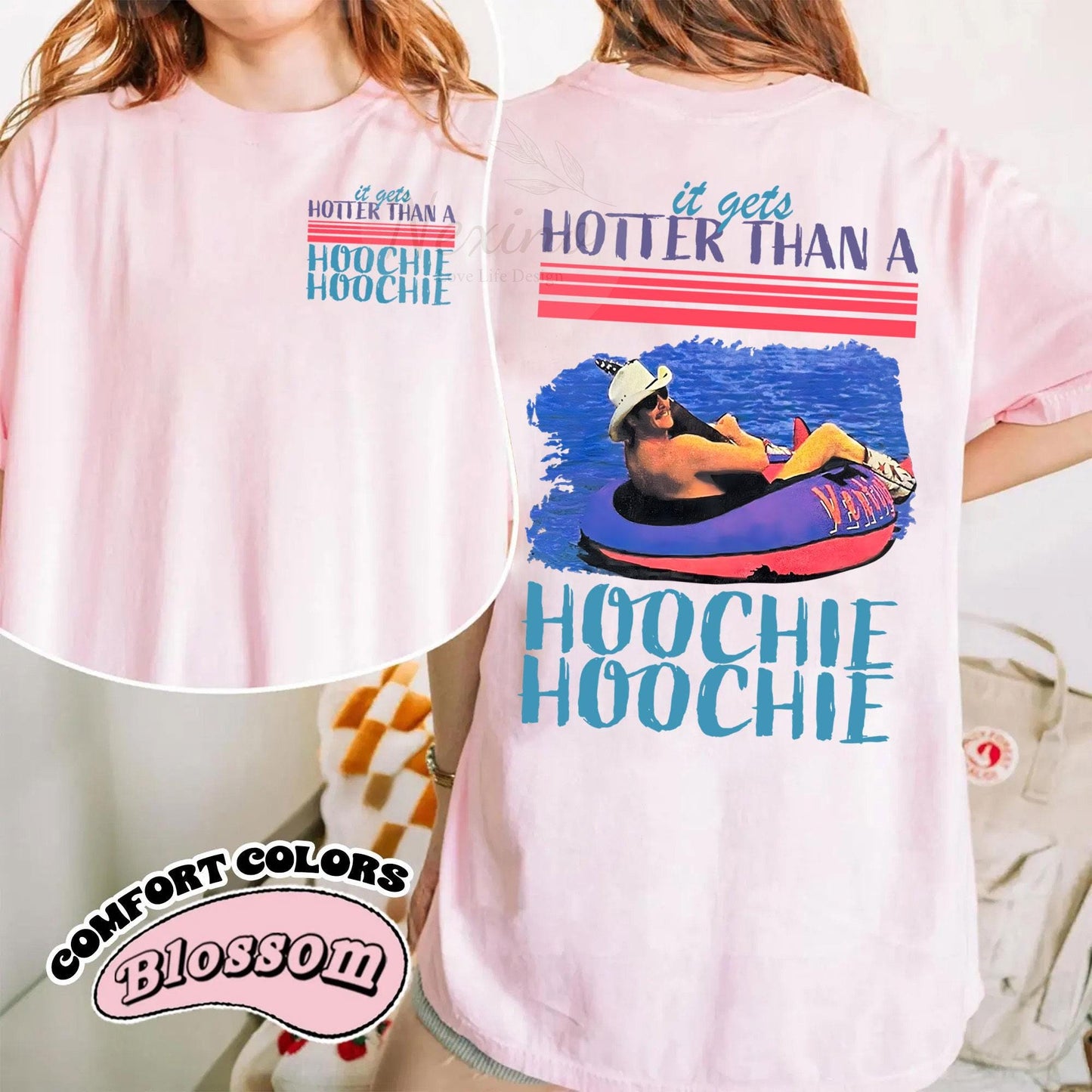 Hotter Than A Hoochie Coochie Comfort Colors Shirt, Meme Summer Vacation Tshirt, Music Lover Tshirt, 90s Country Music, Trendy Summer Tee