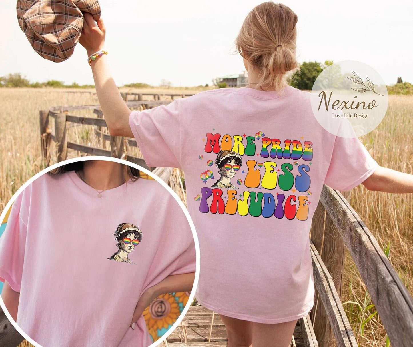 More Pride Less Prejudice Shirt, LGBTQ Shirt, Proud Ally Shirt, Pride Month Shirt, LGBTQ Sweatshirt, LGBTQ Gift, Pride Parade, Lesbian Shirt