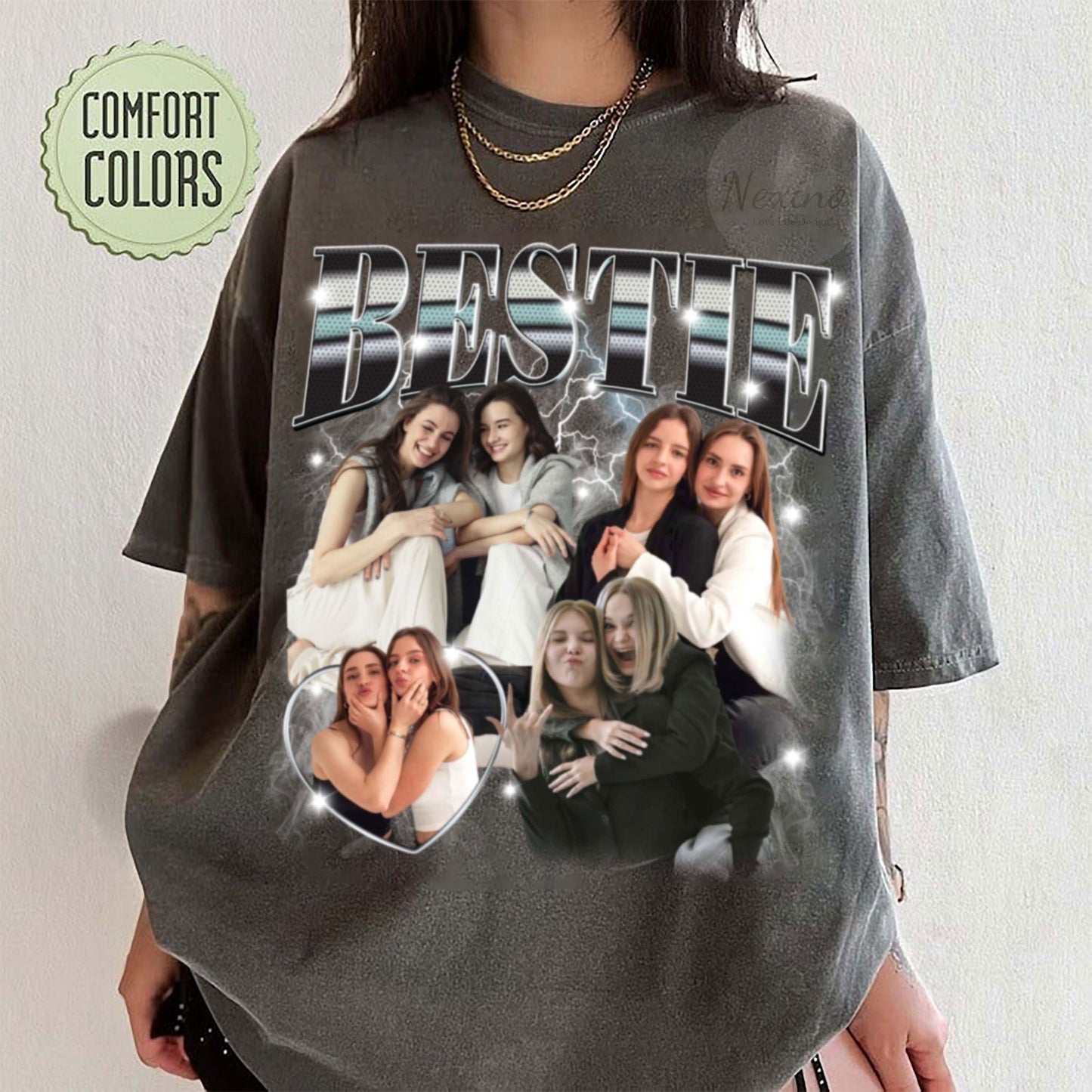 Custom 90s Vintage Besties BFFs Bootleg Shirt, Custom Bootleg Shirt, Best Friend Birthday Bachelorette, Best Friend Gift Ideas BFF Besties