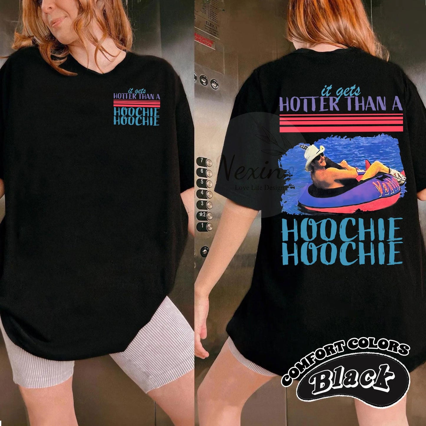 Hotter Than A Hoochie Coochie Comfort Colors Shirt, Meme Summer Vacation Tshirt, Music Lover Tshirt, 90s Country Music, Trendy Summer Tee