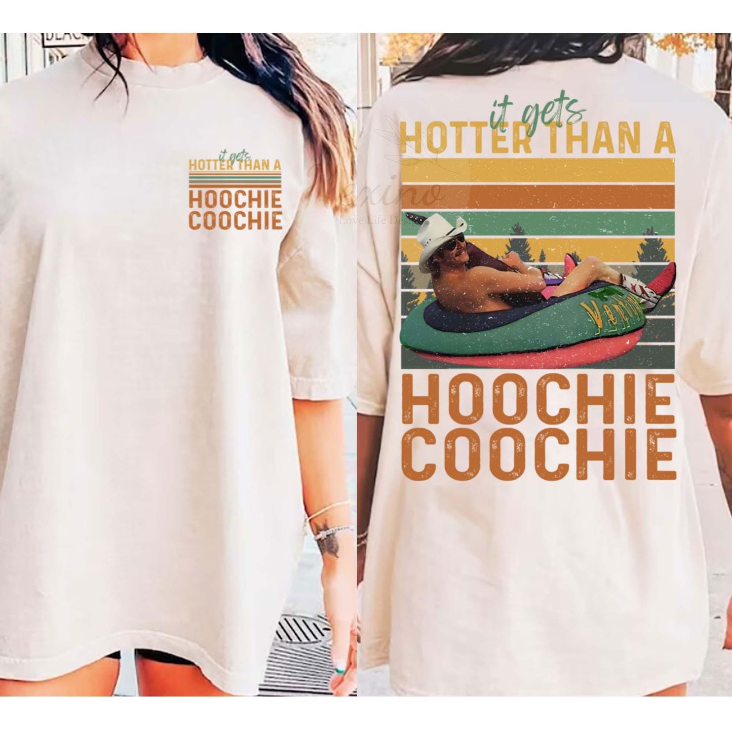 Hotter Than A Hoochie Coochie Comfort Colors Shirt, Meme Summer Vacation Tshirt, Music Lover Tshirt, 90s Country Music, Trendy Summer Tee