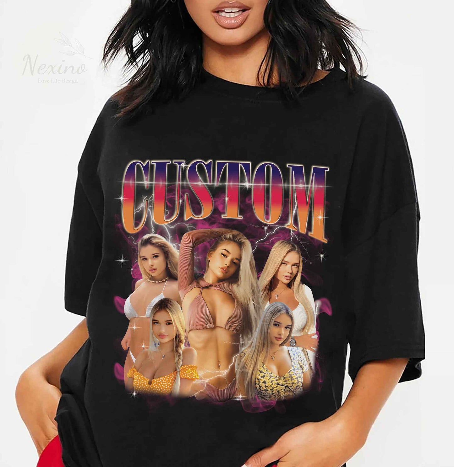 Custom Your Own Bootleg Tee, Retro Custom Bootleg Rap Tee, Custom Bootleg, Custom Your Photo, Insert Your Design, Vintage Graphic 90s Tshirt