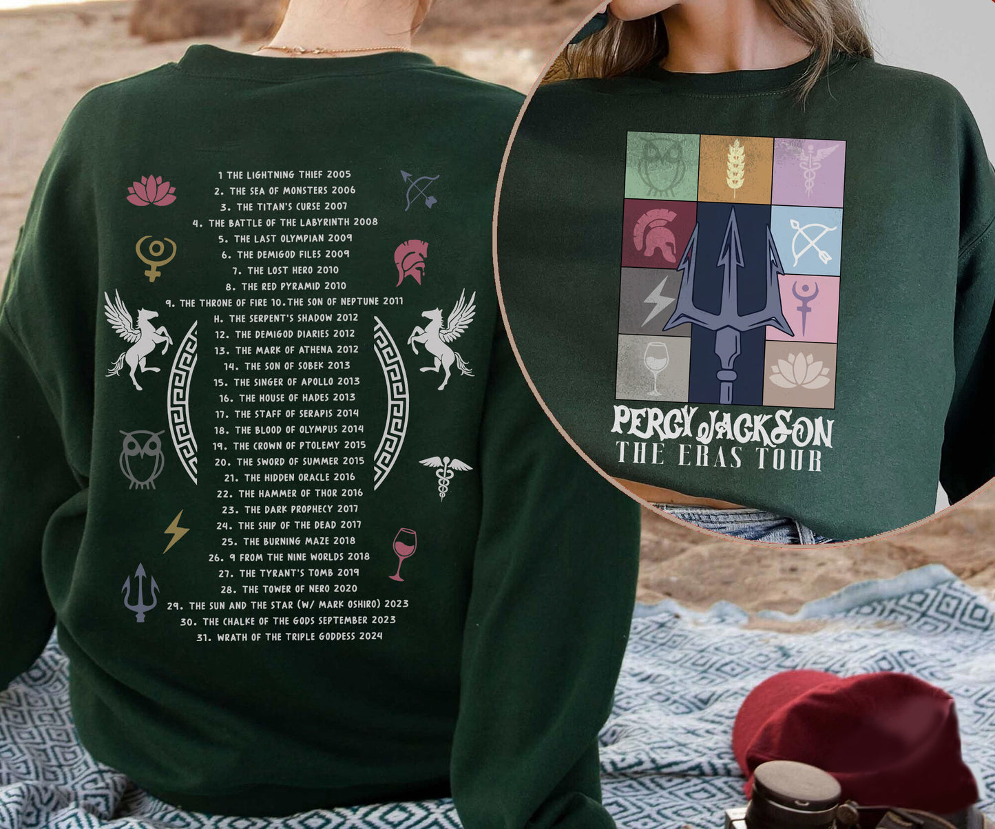 Percy Jackson and the Olympians Eras Tour Shirt, Rick Riordan Bookish Shirts, Greek Mythology Shirt, Booktok Book Lover Gifts, Bookish Shirt