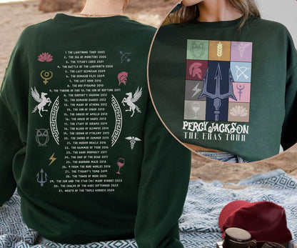 Percy Jackson and the Olympians Eras Tour Shirt, Rick Riordan Bookish Shirts, Greek Mythology Shirt, Booktok Book Lover Gifts, Bookish Shirt