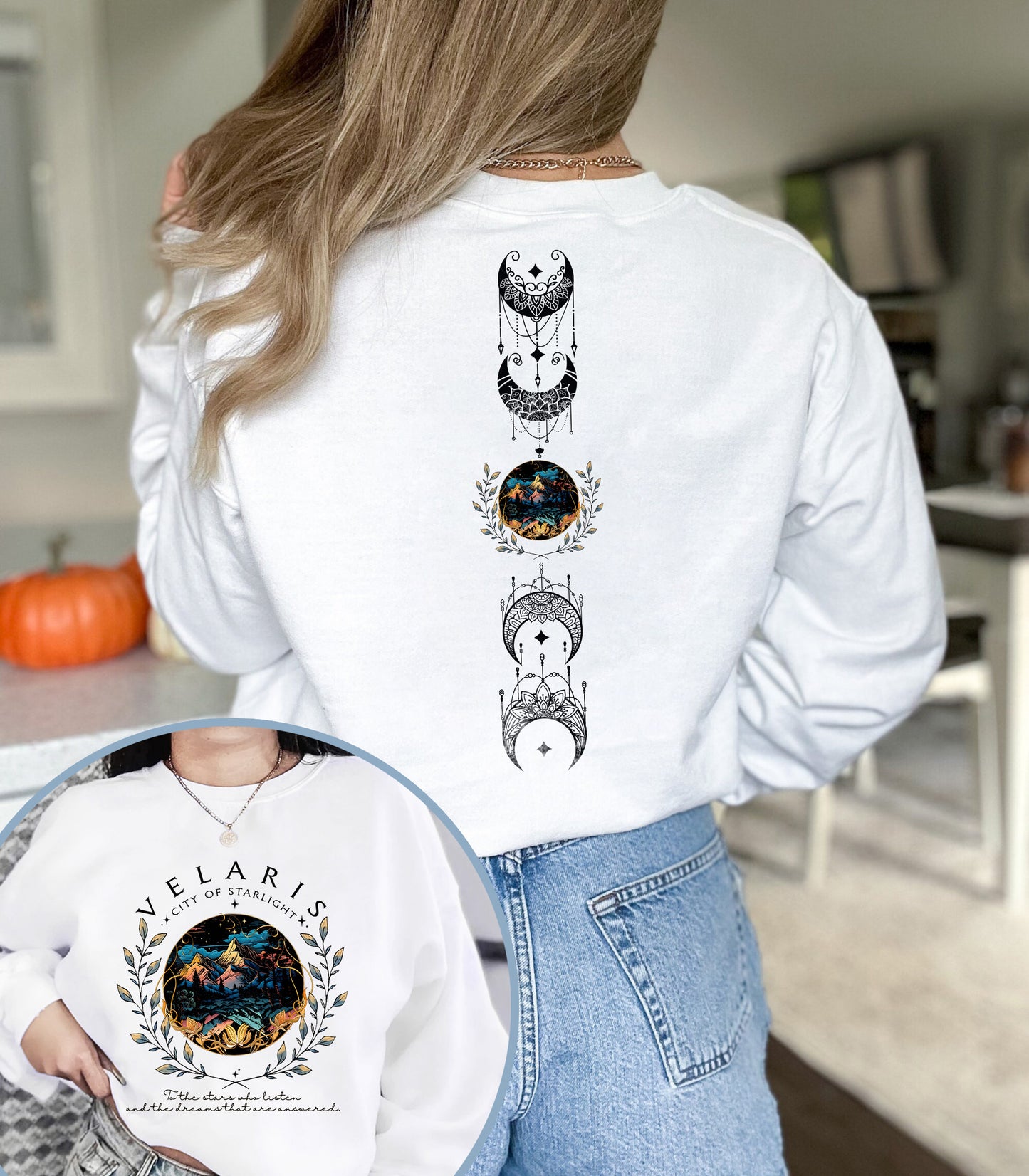 Velaris City Of Starlight 2 sides Shirt, Velaris Sweatshirt, The Night Court Shirt,SJM sweater, City of Starlight Sweater, ACOTAR T-Shirt
