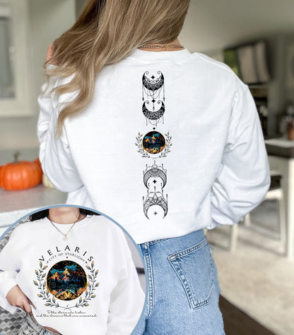 Velaris City Of Starlight 2 sides Shirt, Velaris Sweatshirt, The Night Court Shirt,SJM sweater, City of Starlight Sweater, ACOTAR T-Shirt