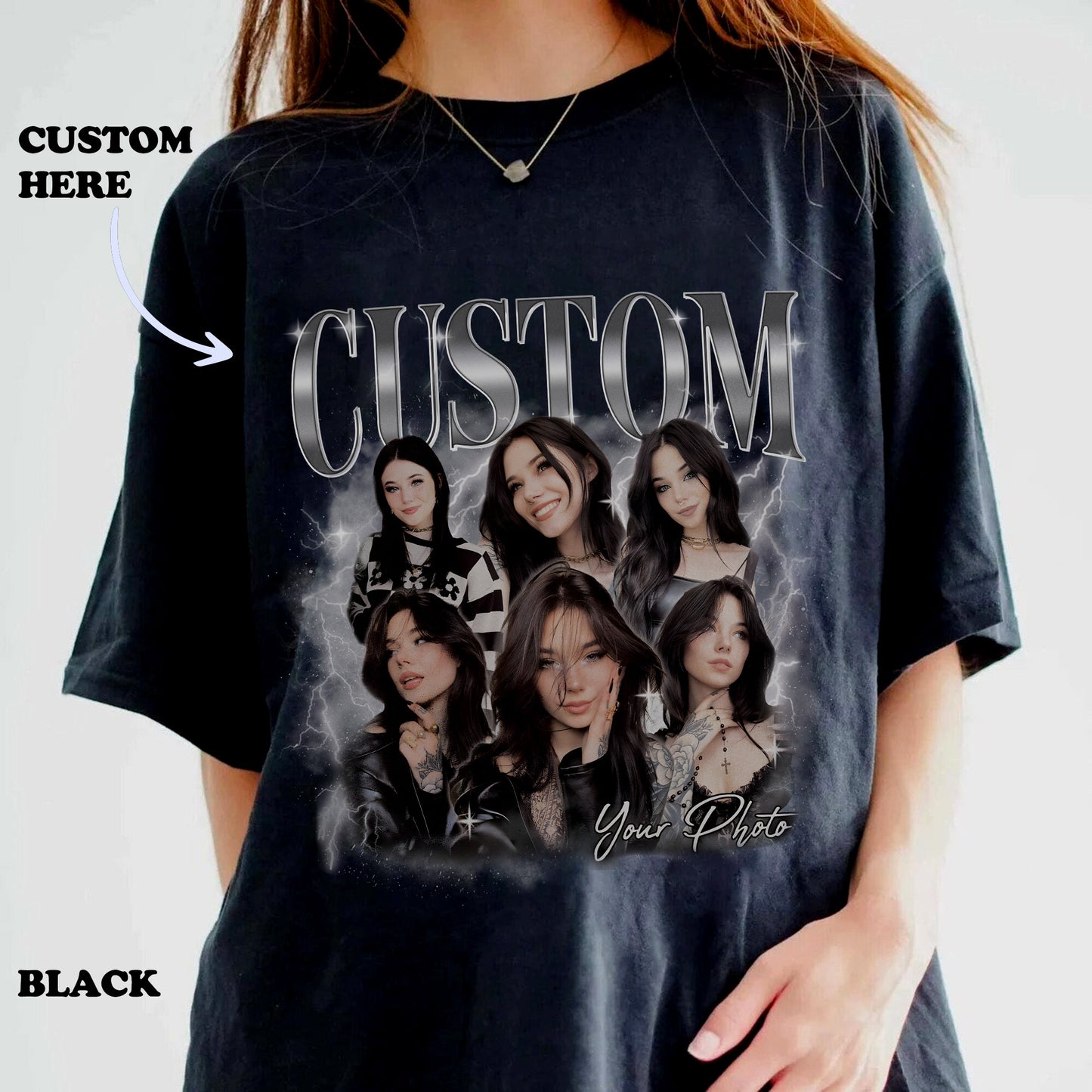 90s Vintage Bootleg Shirt, Custom Bootleg Rap Tee, Custom Face Shirt, Custom Valentine Shirt, Custom Photo Shirt, Custom Girlfriend Shirt