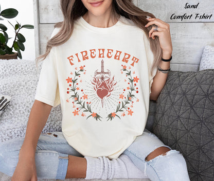 Throne of Glass Fireheart Shirt, Throne Of Glass Tshirt, Terrasen To Whatever End Kingdom Of Ash Shirt, ACOTAR Shirt, ACOTAR Merch