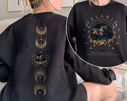 Velaris City Of Starlight 2 sides Shirt, Velaris Sweatshirt, The Night Court Shirt,SJM sweater, City of Starlight Sweater, ACOTAR T-Shirt