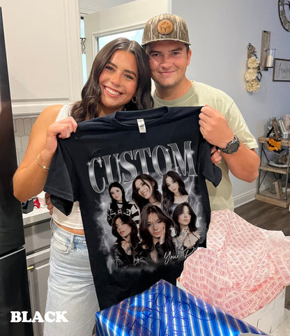 90s Vintage Bootleg Shirt, Custom Bootleg Rap Tee, Custom Face Shirt, Custom Valentine Shirt, Custom Photo Shirt, Custom Girlfriend Shirt