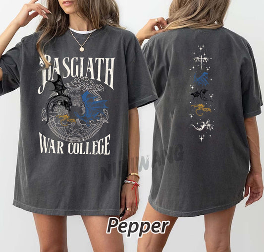 Basgiath War College Book Shirt, Dragon Rider Shirt, Fantasy Bookish Shirt, Book Lover Shirt, Bookworm Shirt, Book Shirt, Bookish War Shirt