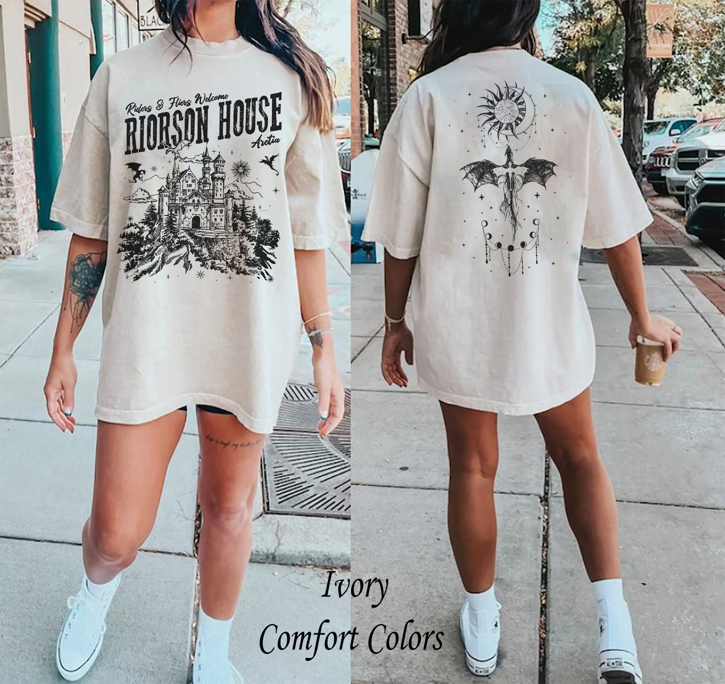 Xaden Riorson House Shirt, Iron Flame Shirt, Dragon Rider 2-Sided Shirt, Violet Sorrengail, Bookish Gifts