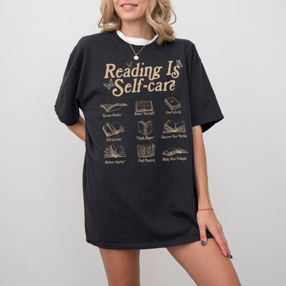 Reading Is Self Care Sweatshirt, Bookish Mental Health Shirt, Read More Books Shirt, Book Lover Shirt, Book Shirt For Women,Book Lovers Gift