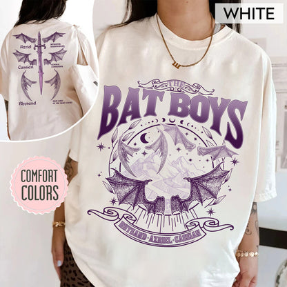 The Bat Boys Comfort Colors Shirt, ACOTAR Merch, Night Court Illyrians Tee, A Court of Thorns and Roses, Rhysand Cassian Azriel Apparel