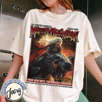 Manon Blackbeak Shirt, Featuring From Now Until The Darkness Claims Us, Ironteeth Witches Dorian Haviliard SJM Merch Terrasen Bookish